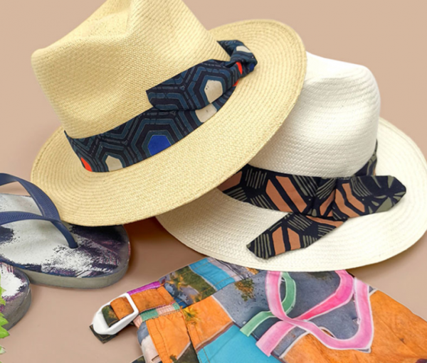 Topi Cowboy dengan Sentuhan Kain Batik